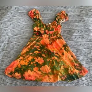 Urban outfitters orange floral NWT